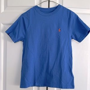 Polo Ralph Lauren Boys’ blue short-sleeved tee shirt, size S (8)